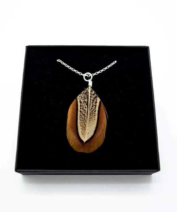 Pheasant Feather Necklace