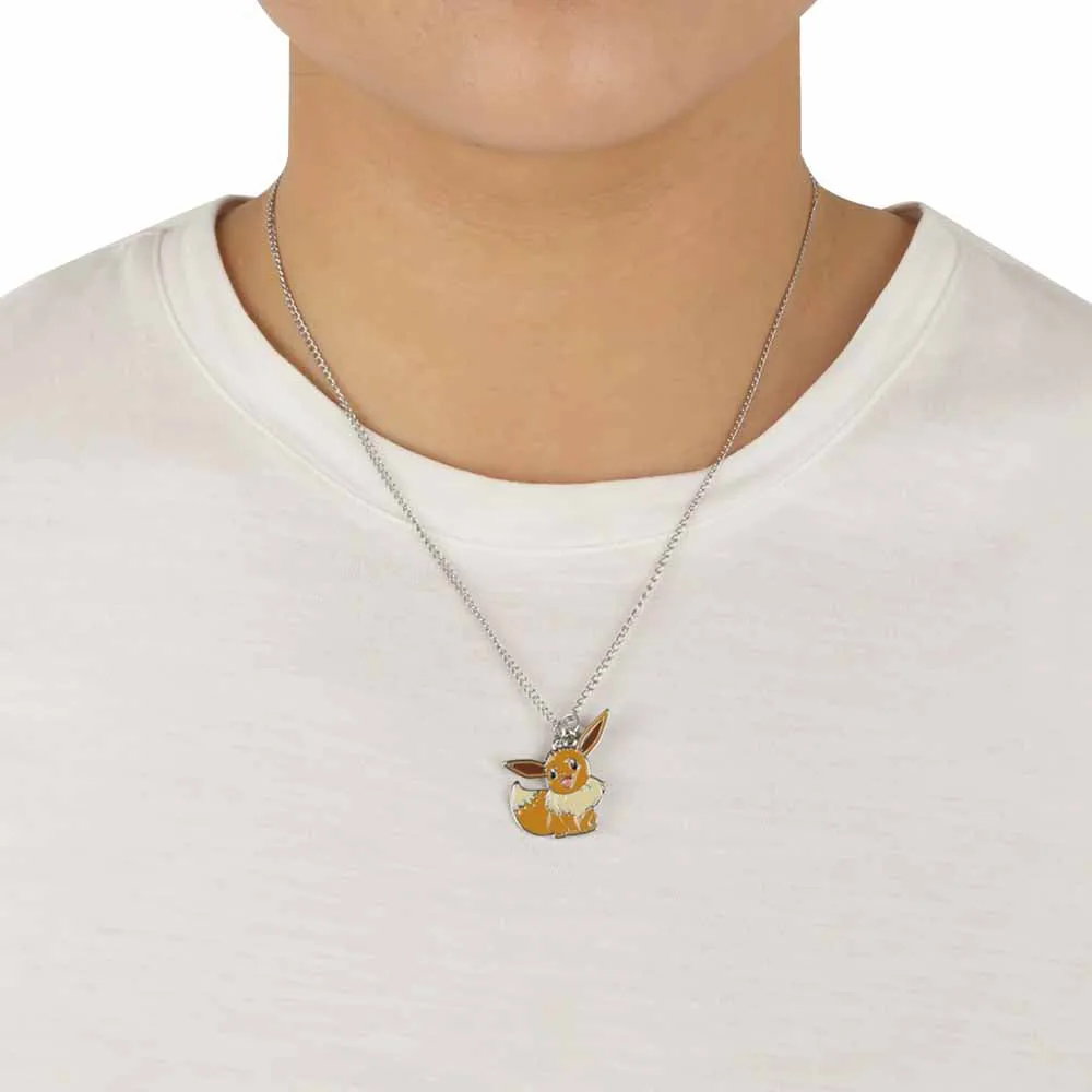 Pokemon Pikachu & Eevee Magnetic Pokeball Charm Necklace