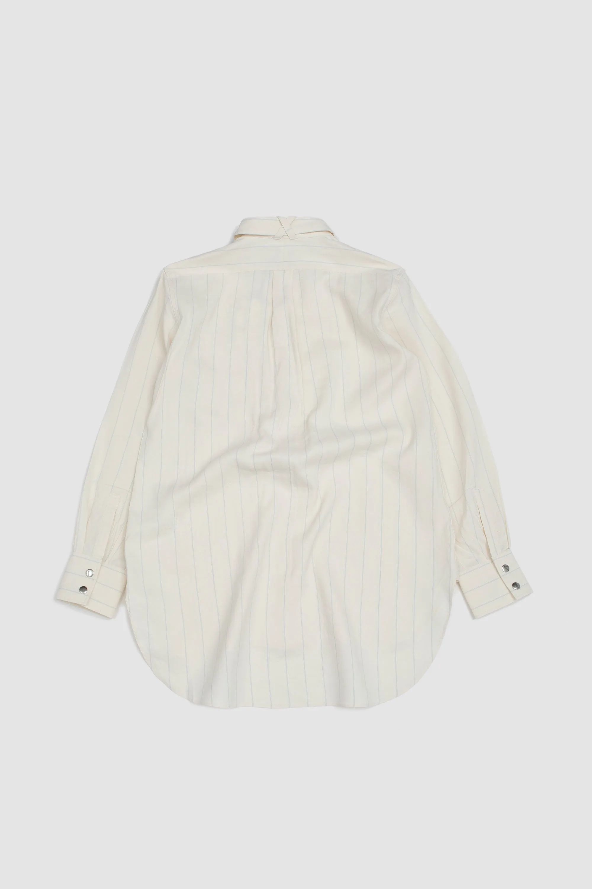 Portrait Shirt White/ Blue