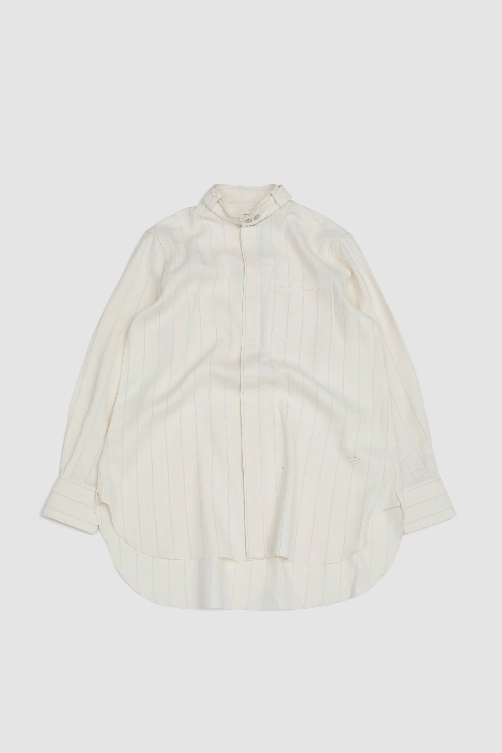 Portrait Shirt White/ Blue