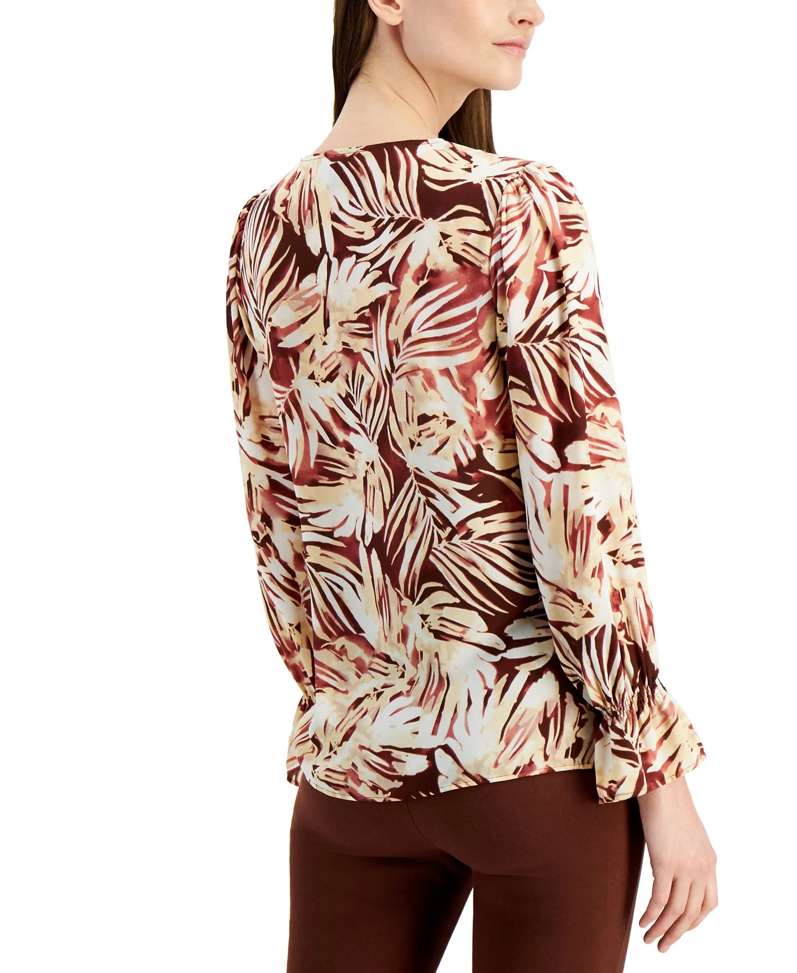 Printed Button-Front Shirt