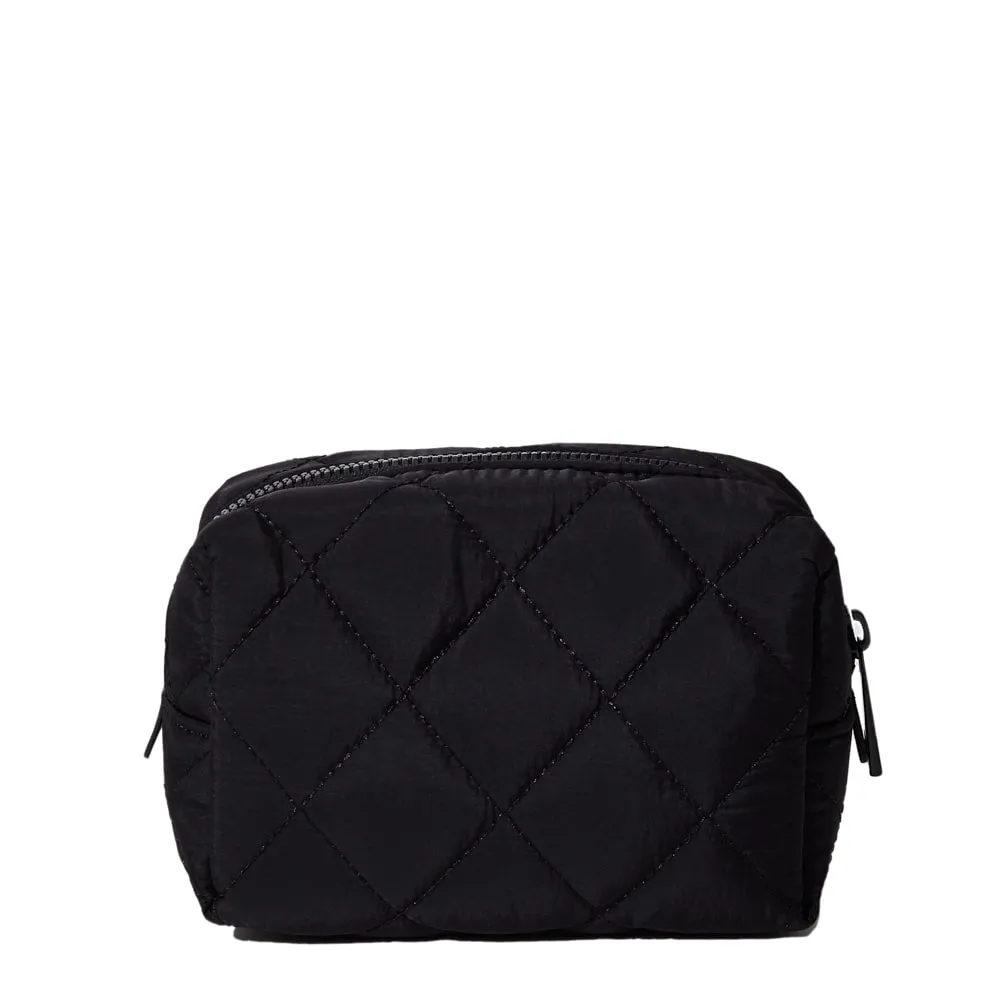 Quilted Black cosmetic case