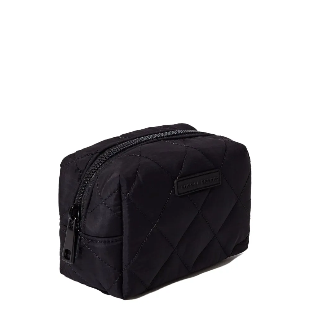 Quilted Black cosmetic case