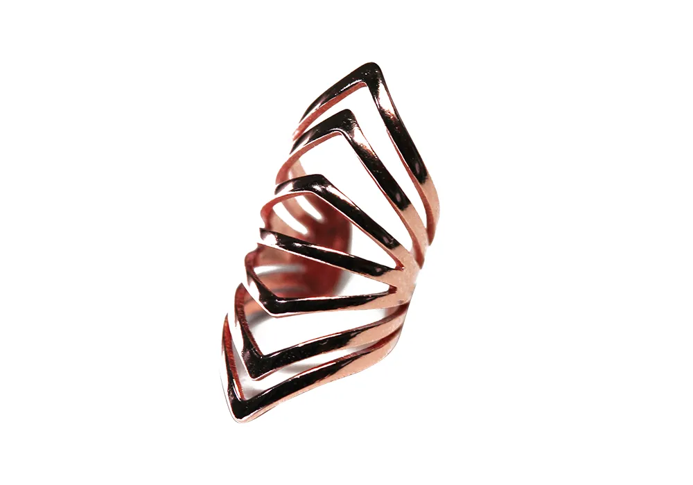 "Ribby" Rosy Ear Wrap Cuff Earring