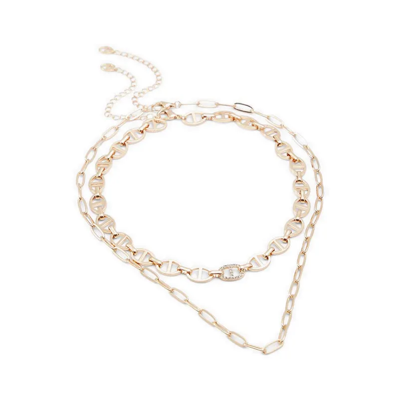 Radiannce Necklaces - Gold/Clear Multi