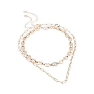 Radiannce Necklaces - Gold/Clear Multi