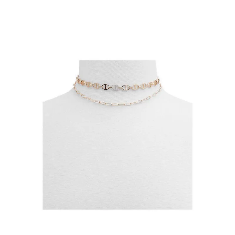 Radiannce Necklaces - Gold/Clear Multi