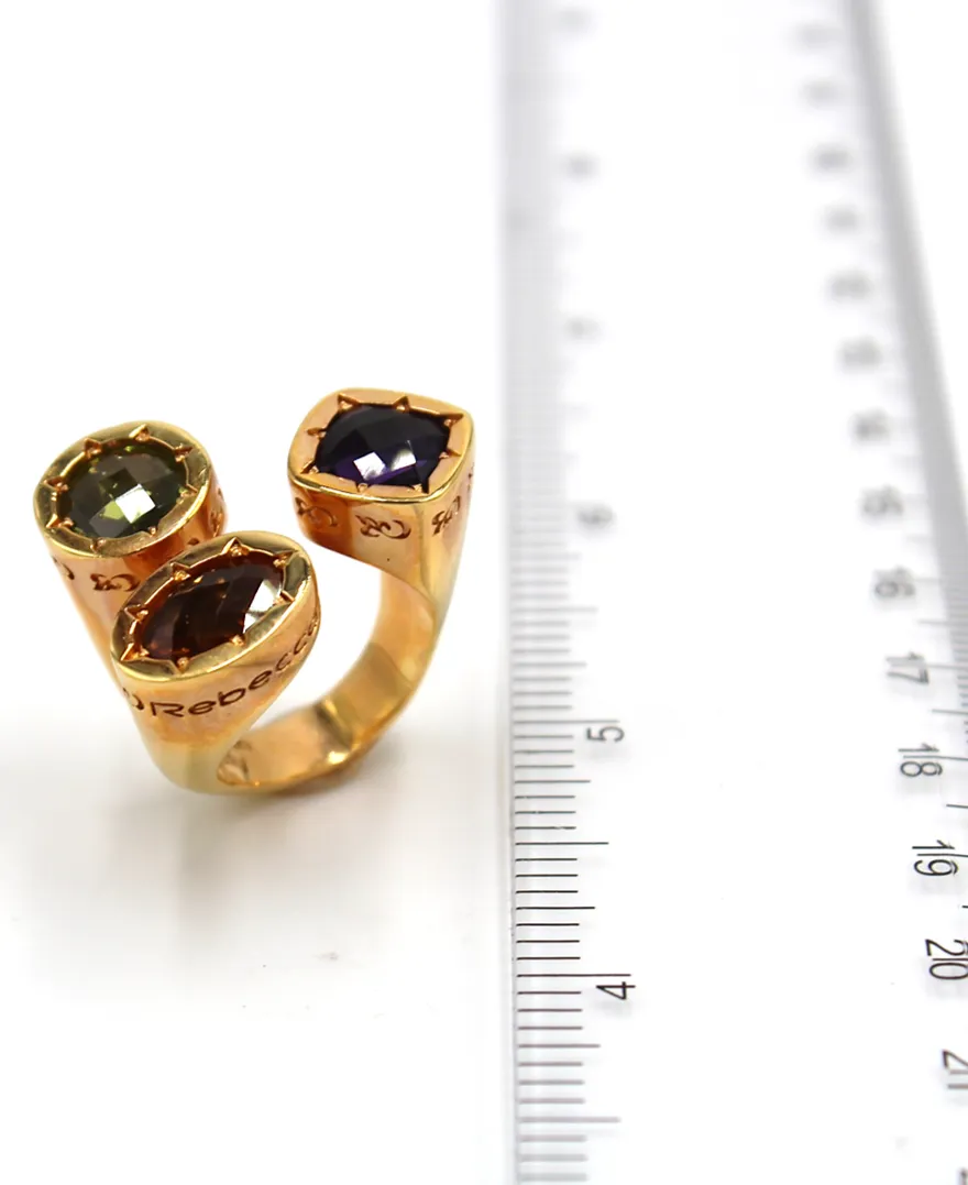 Rebecca Colorful Bronze Ring