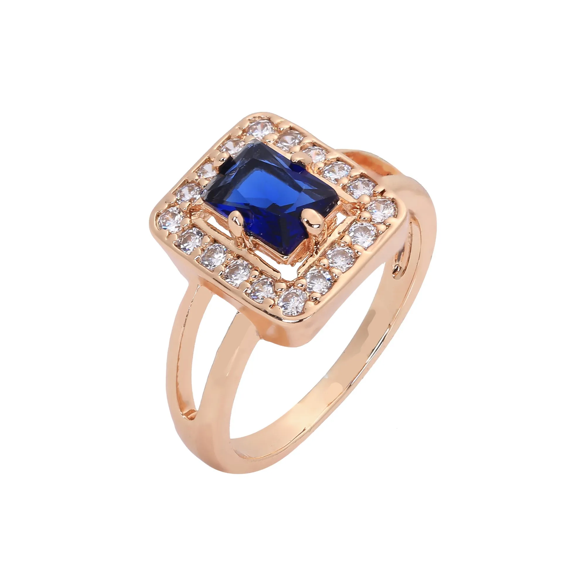 Rose Gold halo rings