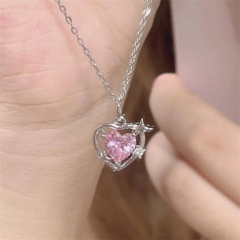 Rose Heart Necklace