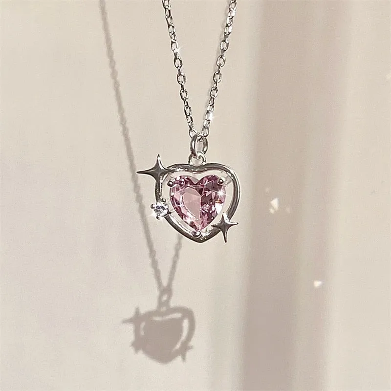 Rose Heart Necklace