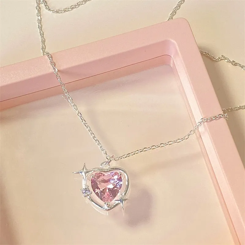 Rose Heart Necklace
