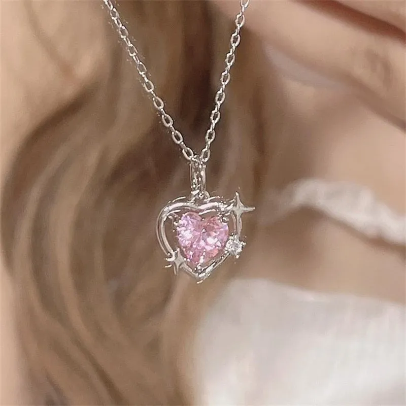 Rose Heart Necklace