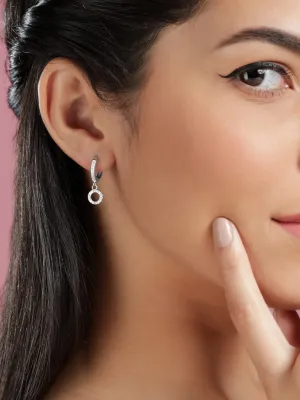 Rubans Silver Sterling Silver Tempest Hoop Earrings