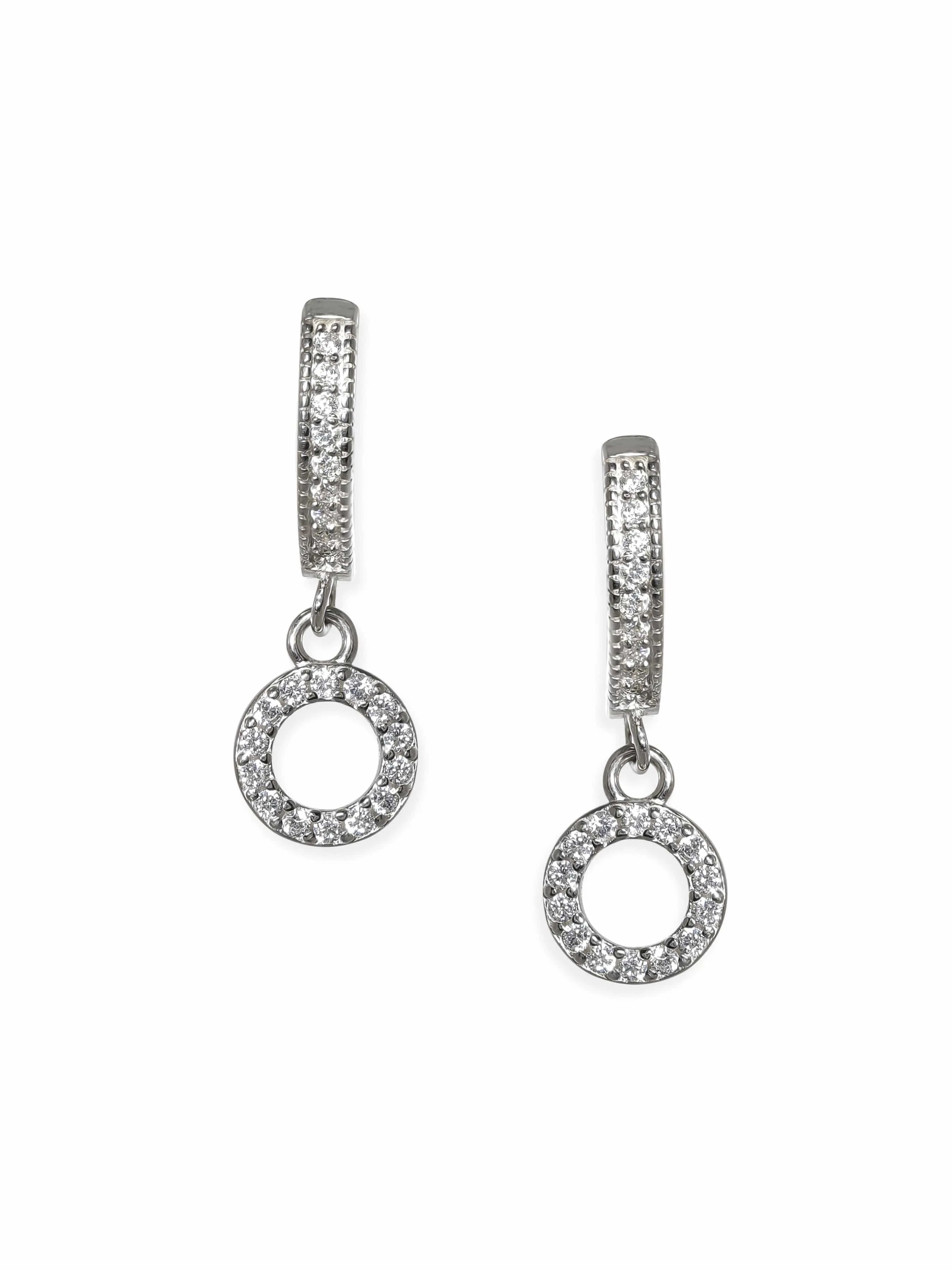 Rubans Silver Sterling Silver Tempest Hoop Earrings