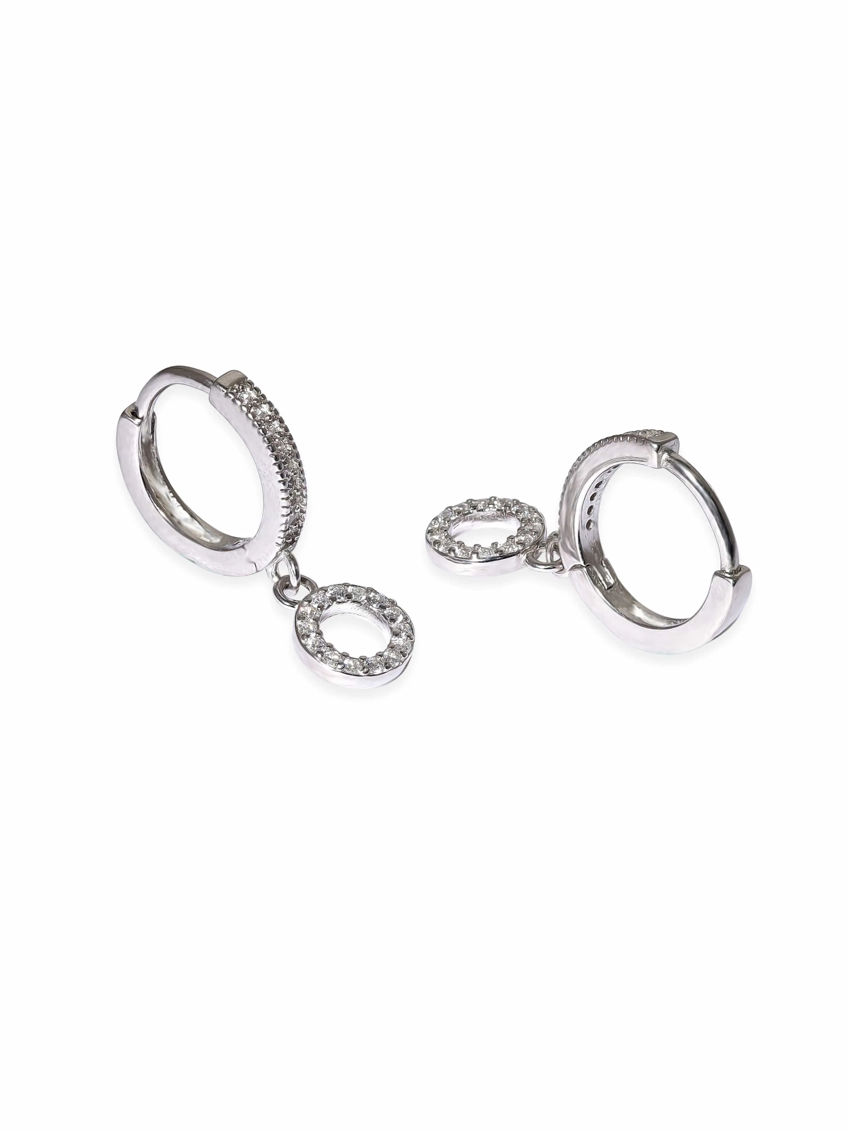 Rubans Silver Sterling Silver Tempest Hoop Earrings
