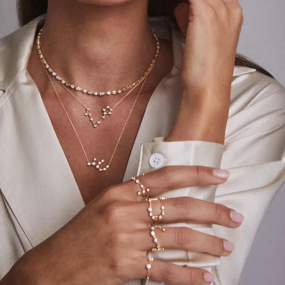 Scorpio Diamond Constellation Ring