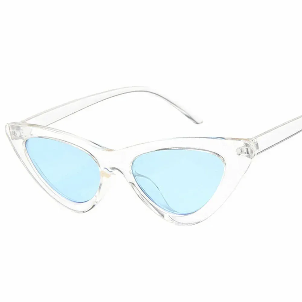 Selene Cat Eye Sunglasses  Vintage Slim Frame UV Eyewear for Women