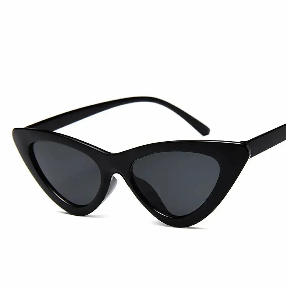 Selene Cat Eye Sunglasses  Vintage Slim Frame UV Eyewear for Women