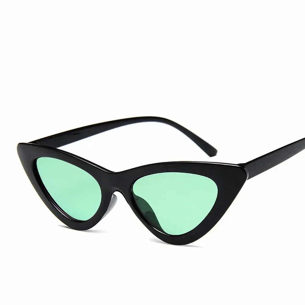 Selene Cat Eye Sunglasses  Vintage Slim Frame UV Eyewear for Women