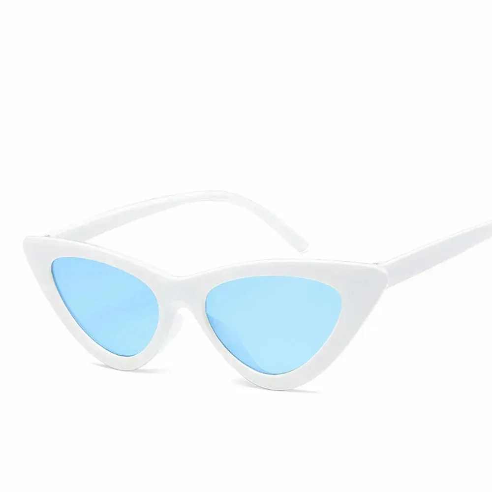 Selene Cat Eye Sunglasses  Vintage Slim Frame UV Eyewear for Women