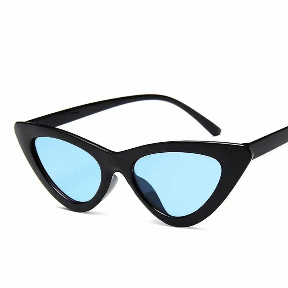 Selene Cat Eye Sunglasses  Vintage Slim Frame UV Eyewear for Women