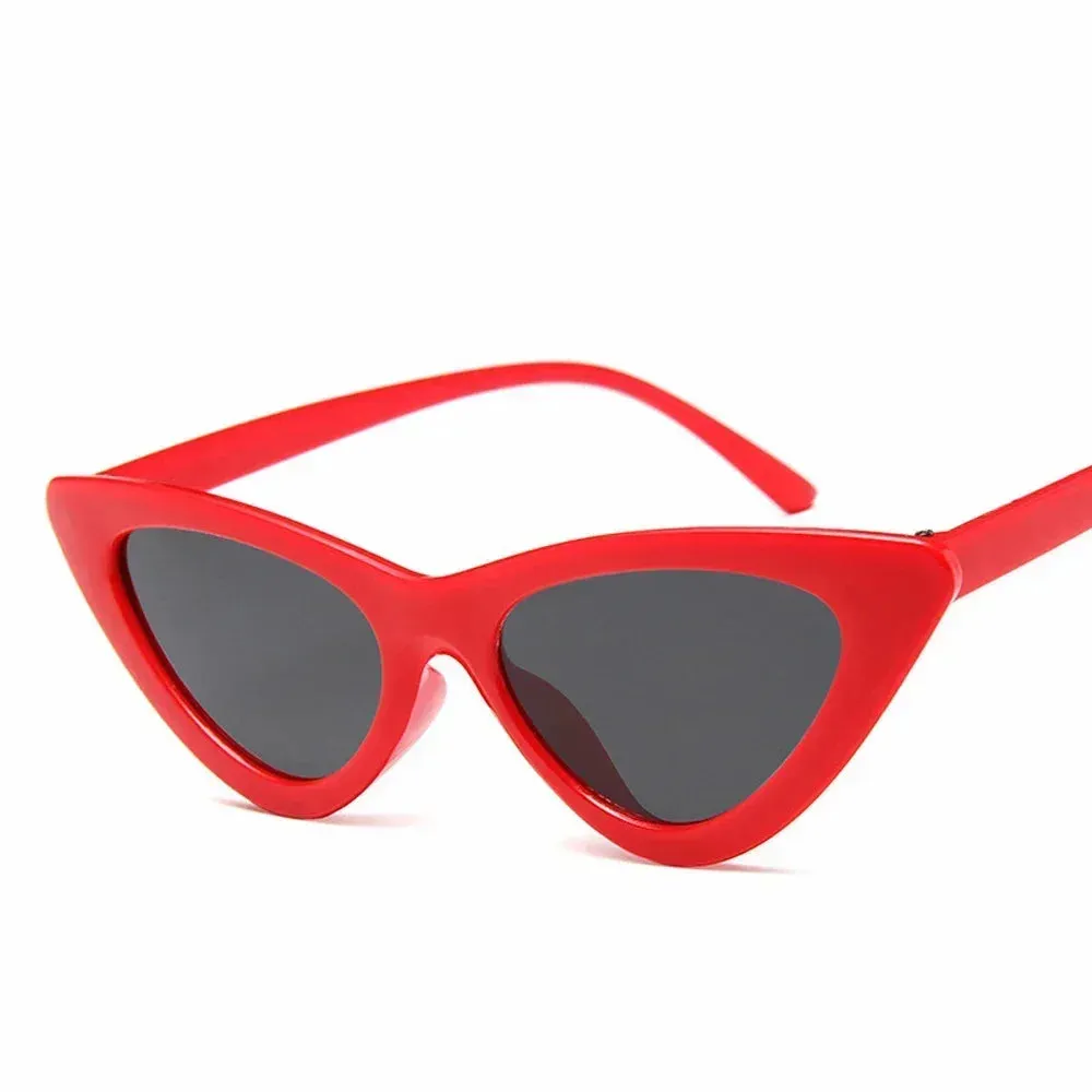 Selene Cat Eye Sunglasses  Vintage Slim Frame UV Eyewear for Women
