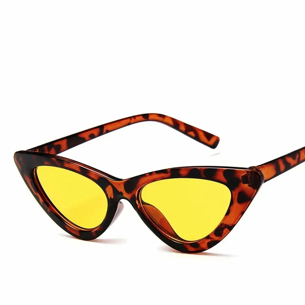 Selene Cat Eye Sunglasses  Vintage Slim Frame UV Eyewear for Women