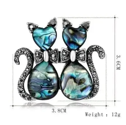 Shop Fashionable Shell Cats Brooches