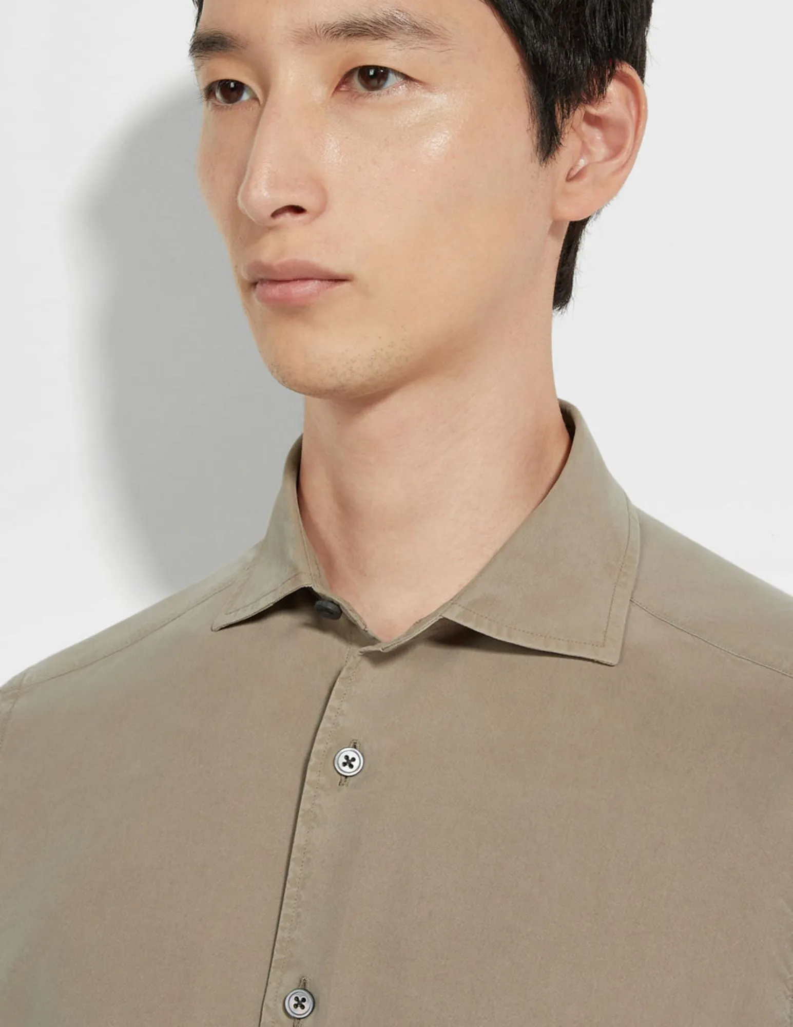Silk Shirt | Tan