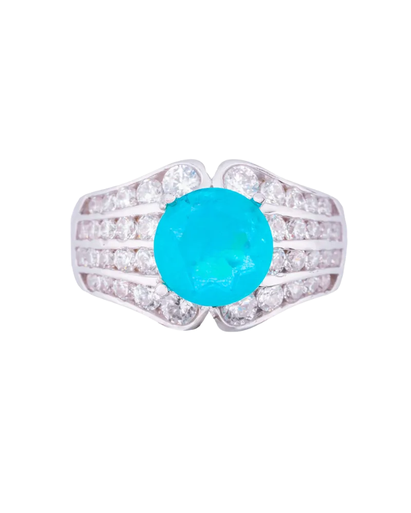 Silver Blue Ring