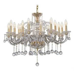 Simple Classic Crystal Chandelier 16 Bulbs
