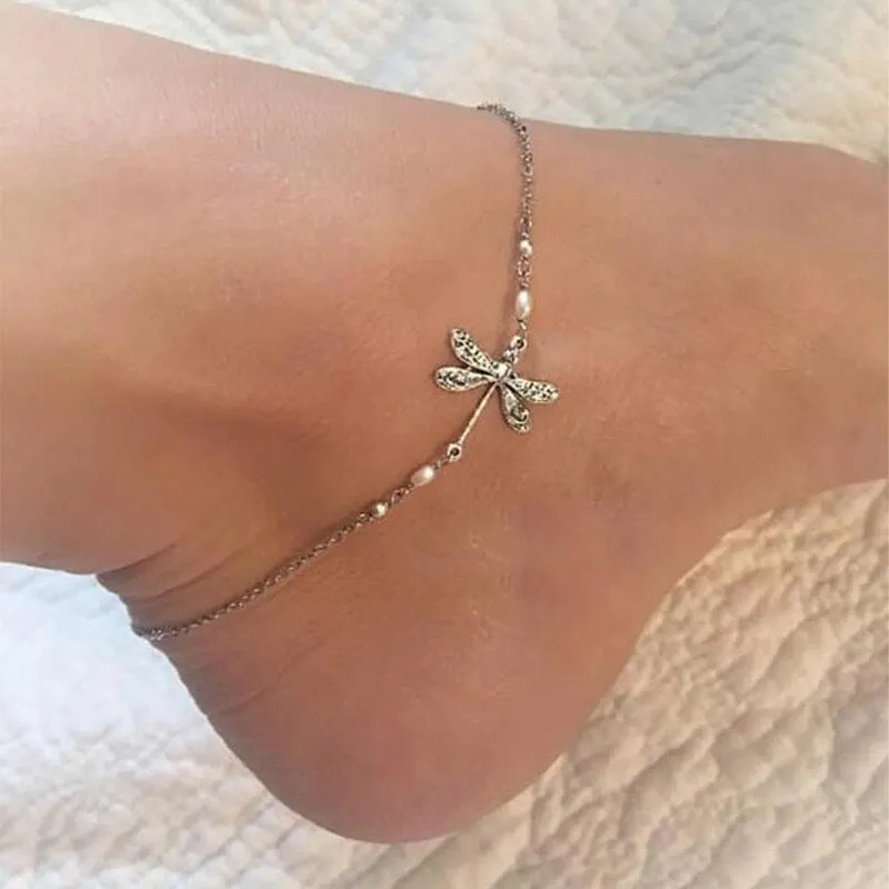 💟Simple Fashion Dragonfly Insect Women's Anklet✨