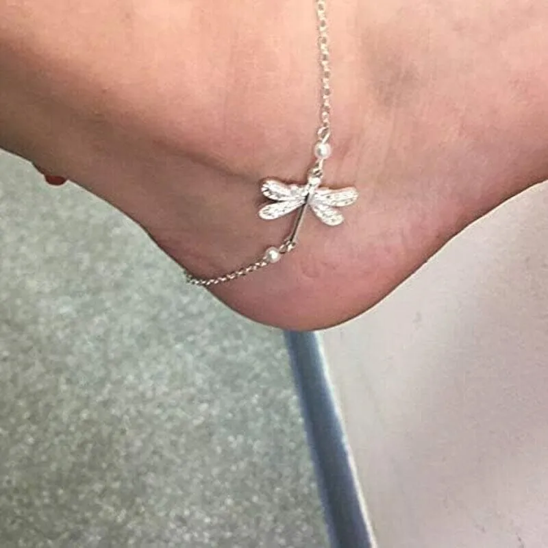 💟Simple Fashion Dragonfly Insect Women's Anklet✨