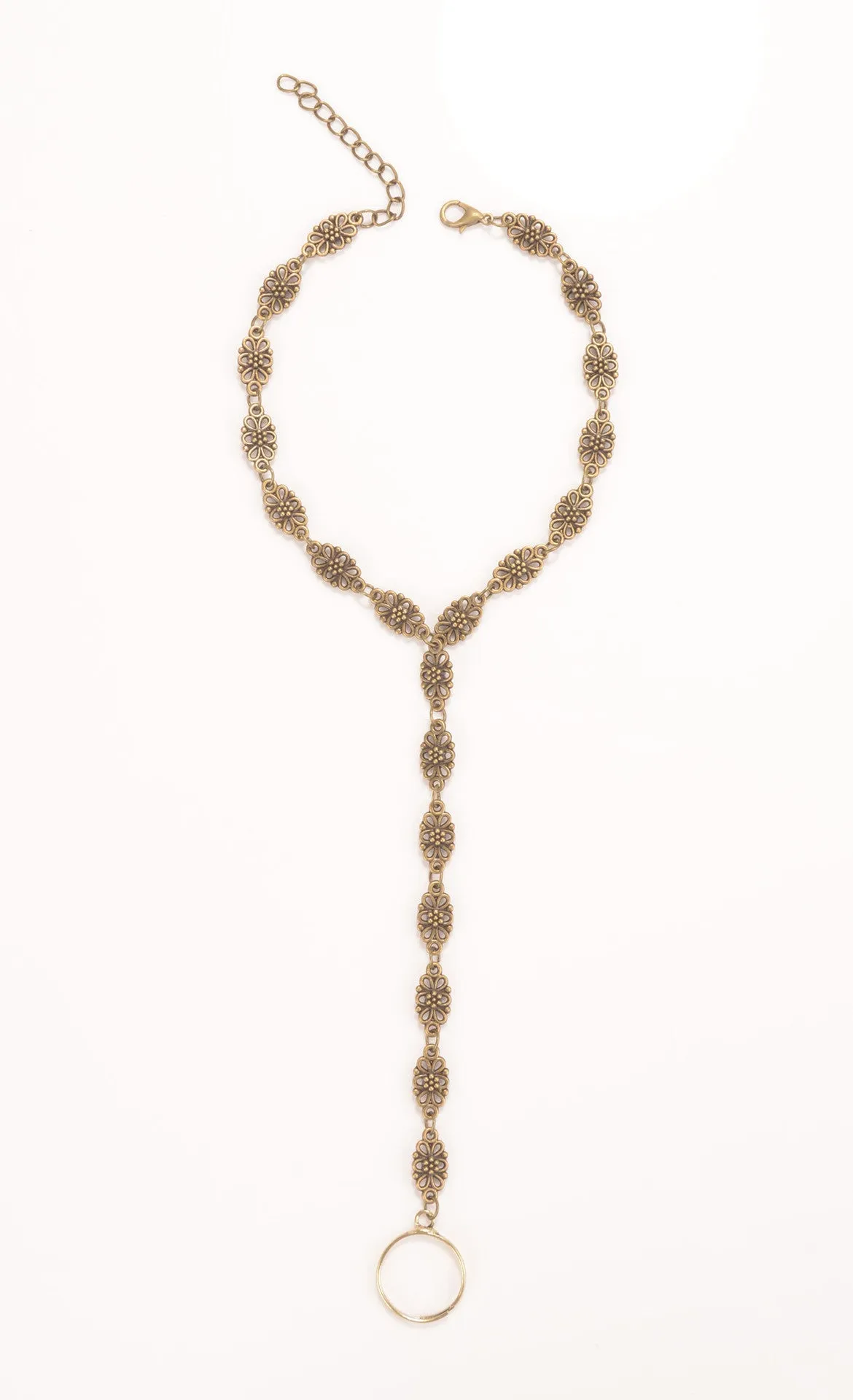 Simple Hollow Out Carving Anklet