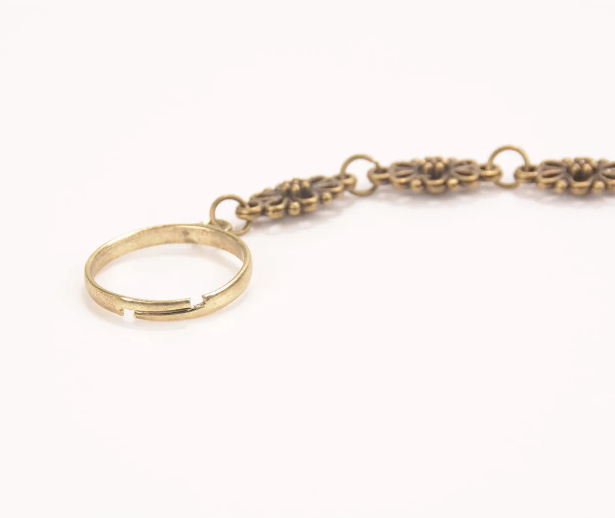 Simple Hollow Out Carving Anklet