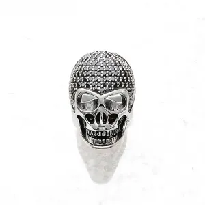 Skull Diamond Pave Setting Ring