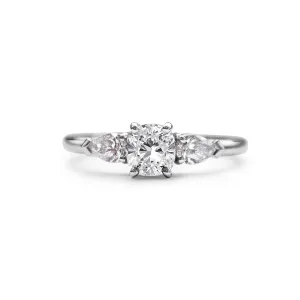 Sona Platinum Diamond Engagement Ring