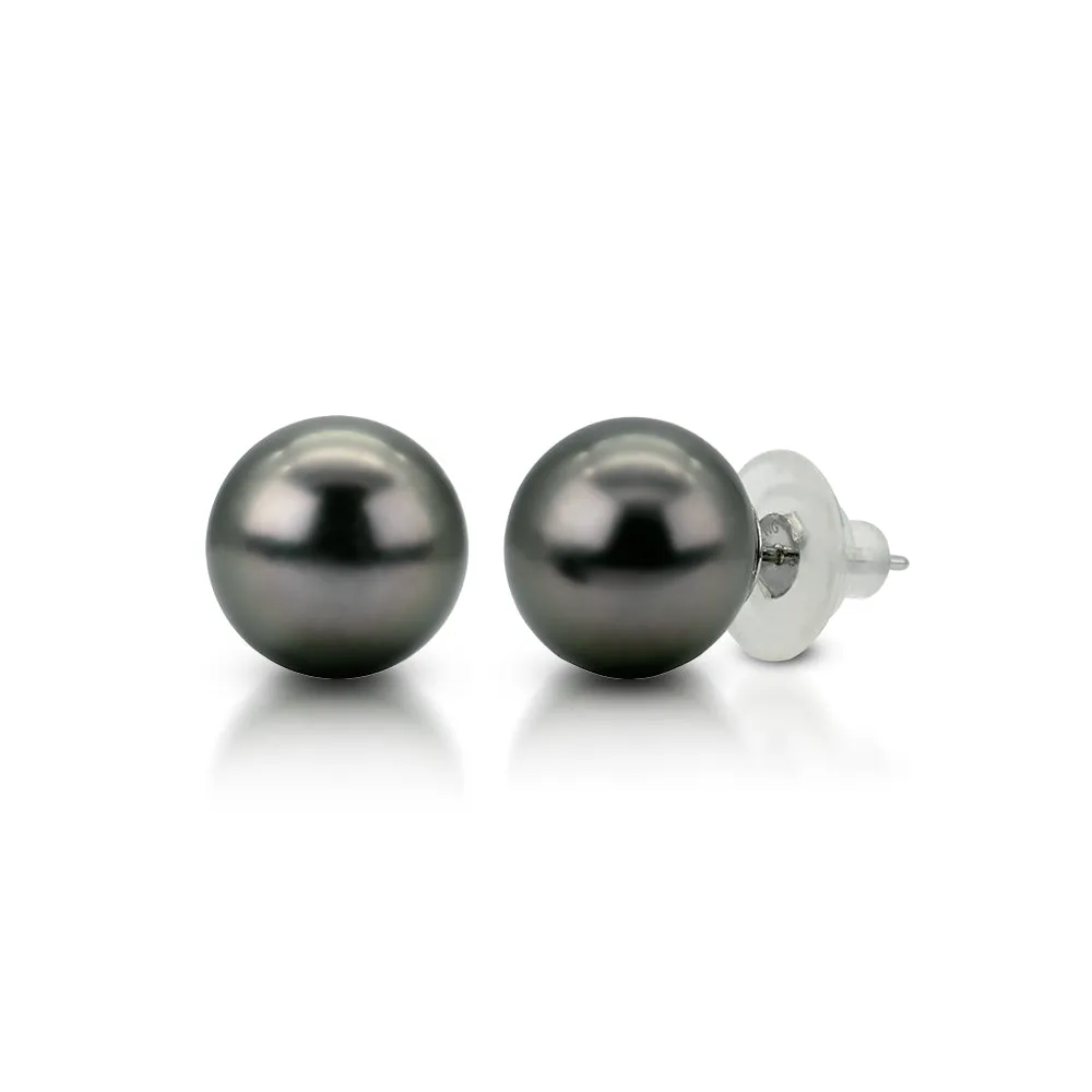 South Sea Black Pearl Solitaire Studs