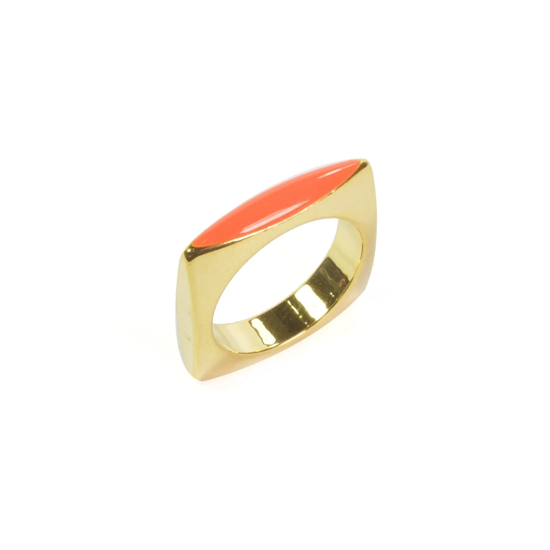 Square Enamel Ring