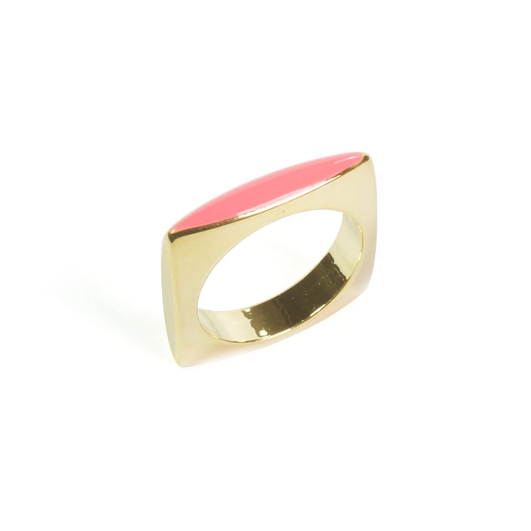 Square Enamel Ring