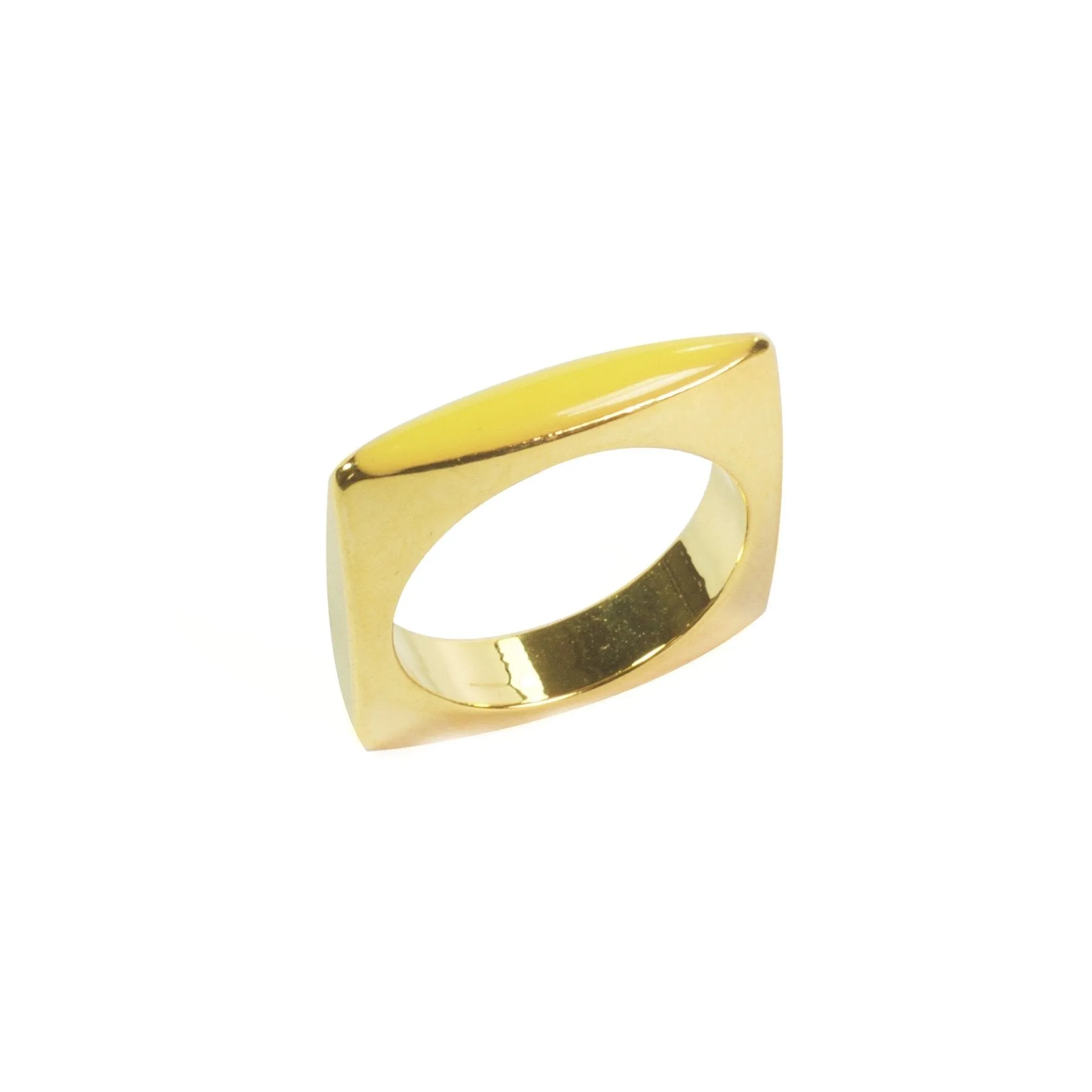 Square Enamel Ring