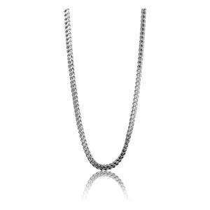 Stainless Steel Franco Wheat Chain Necklace 3mm