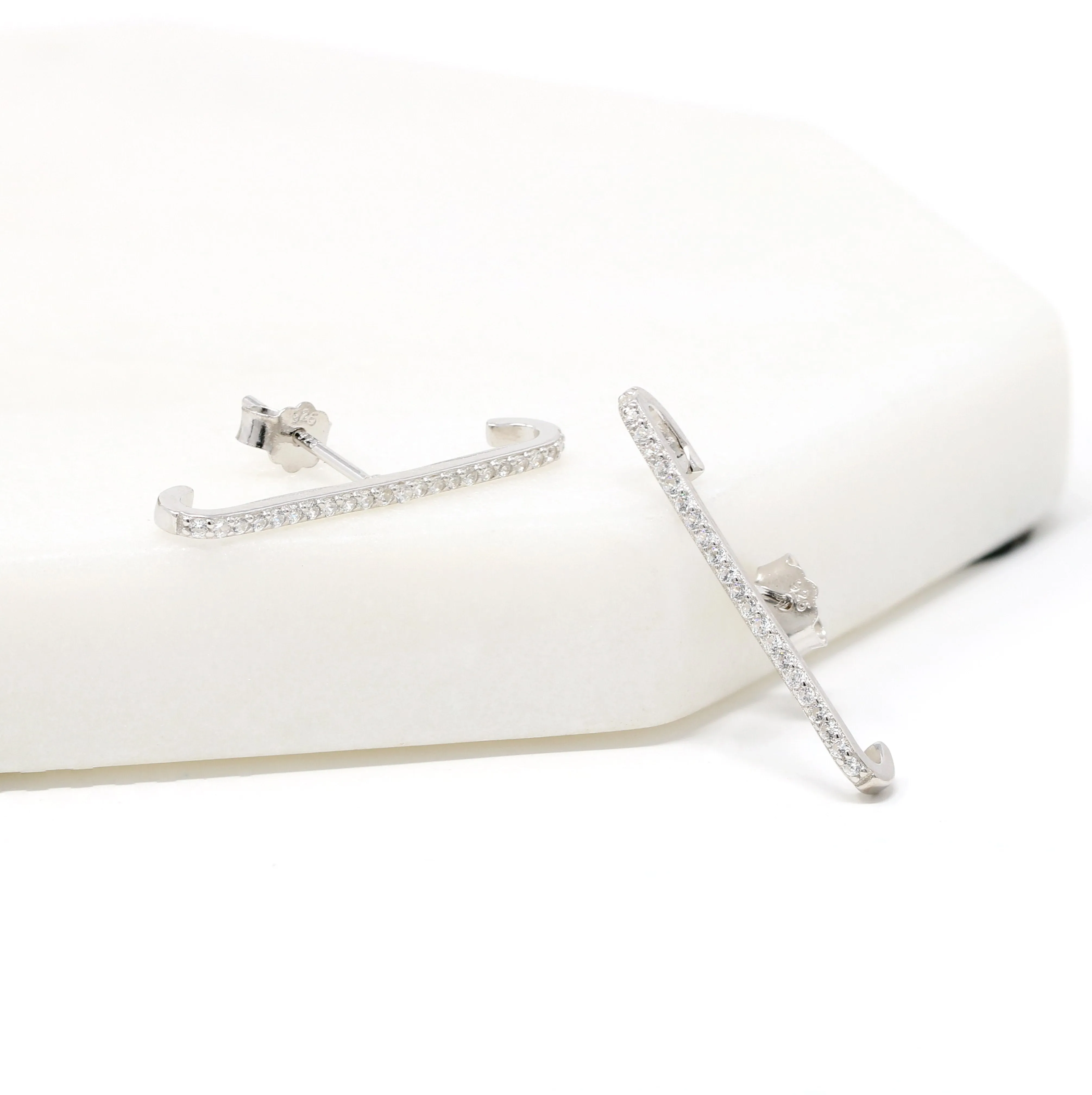 Sterling Silver Bar Ear Cuffs