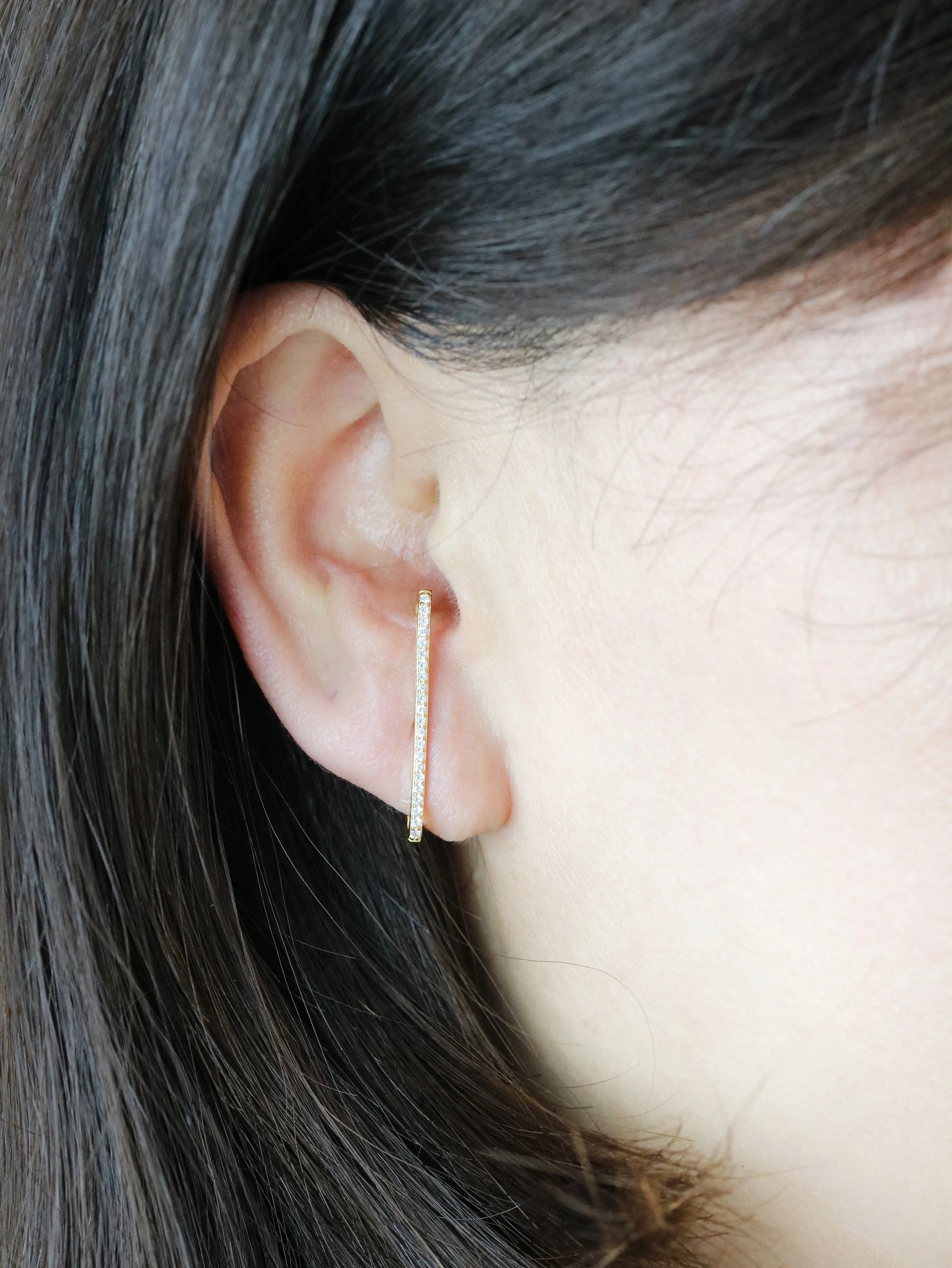 Sterling Silver Bar Ear Cuffs