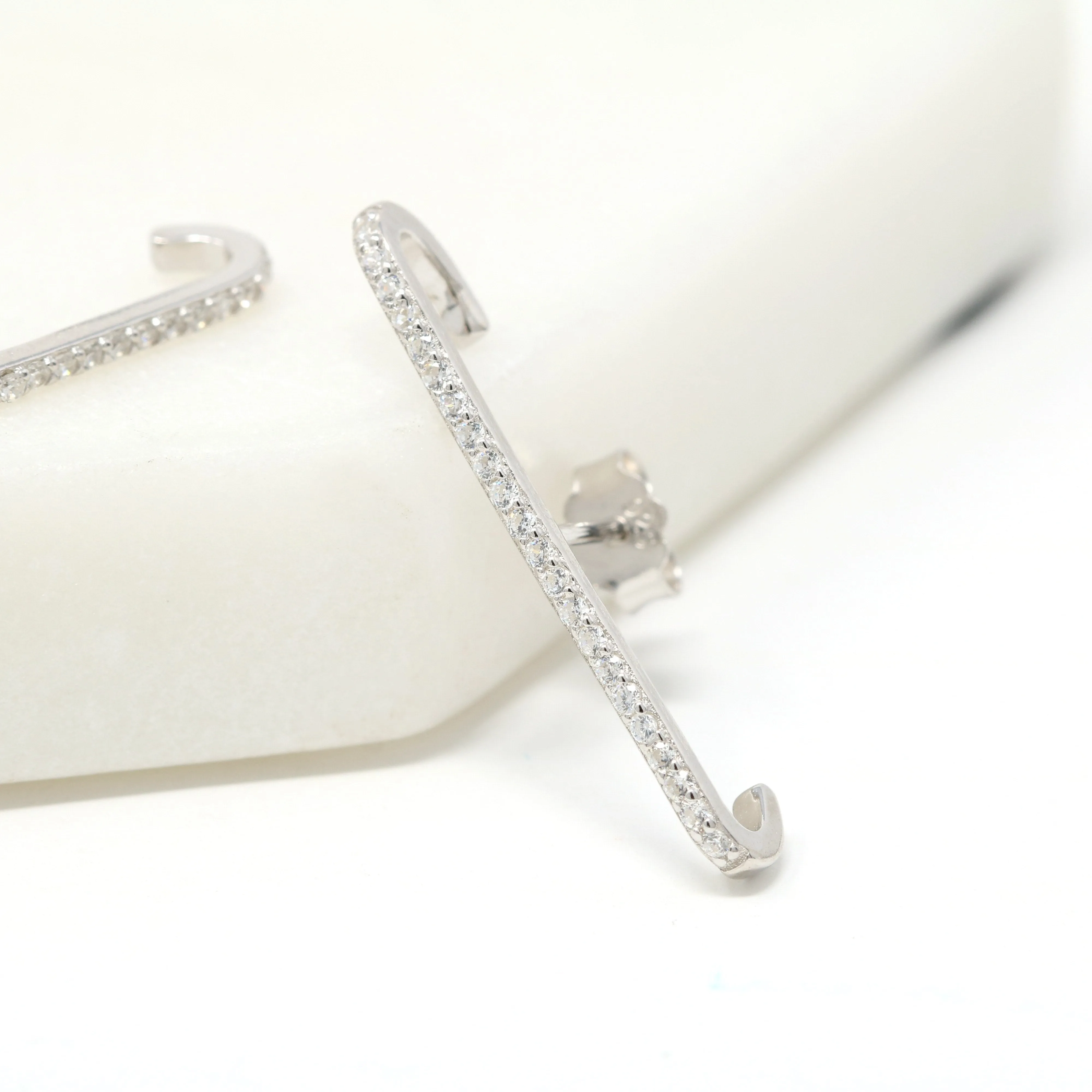 Sterling Silver Bar Ear Cuffs