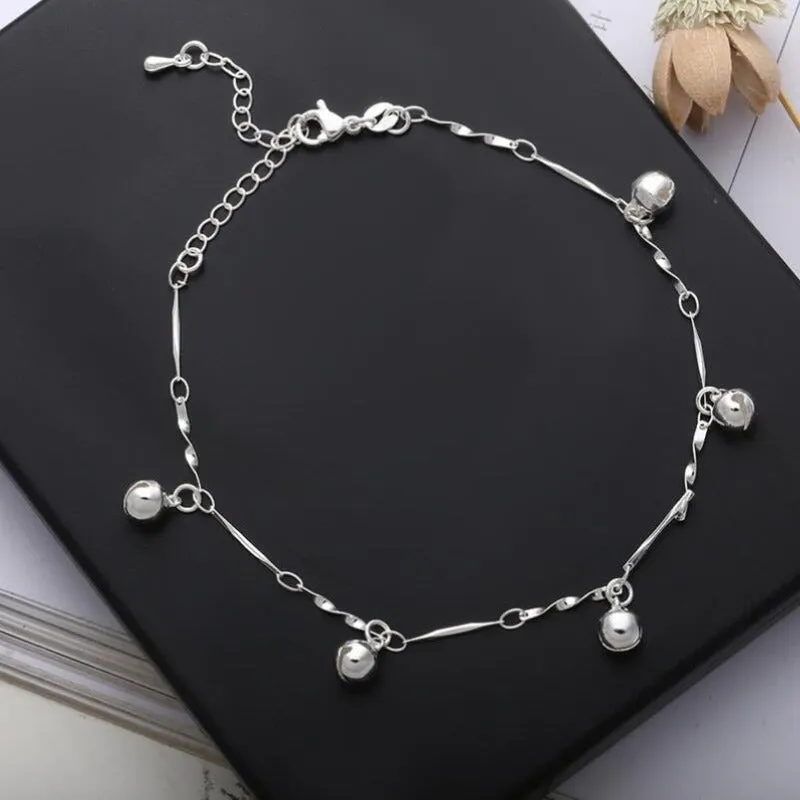 Sterling Silver Fashion Minimalist Anklet For Women