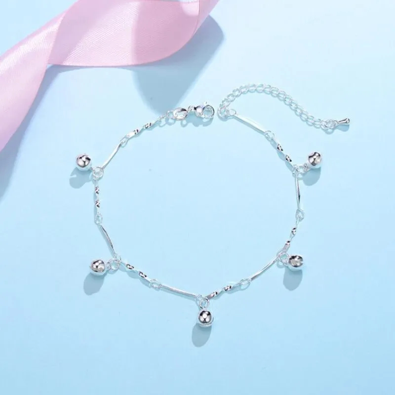 Sterling Silver Fashion Minimalist Anklet For Women
