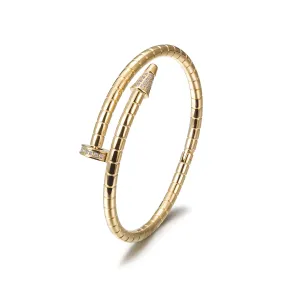 Stone-Embellished Nail Bangle