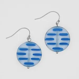 Sylca Blue Greer Resin Earrings LS23E08 BLUE